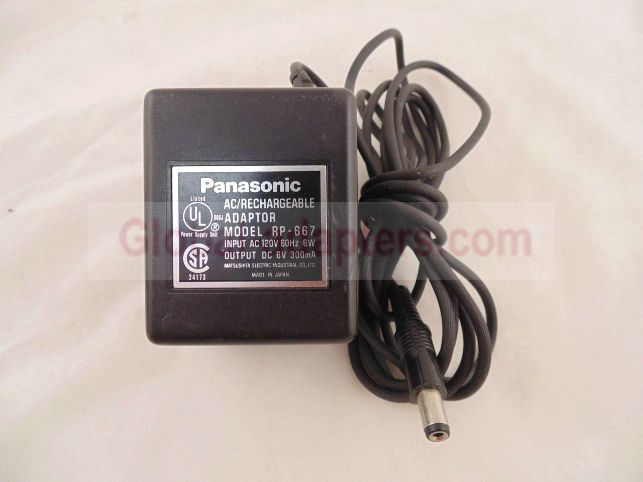 New 6V 300mA Panasonic RP-667 Power Supply Ac Adapter - Click Image to Close